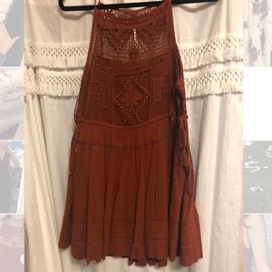 Free people burnt orange dress